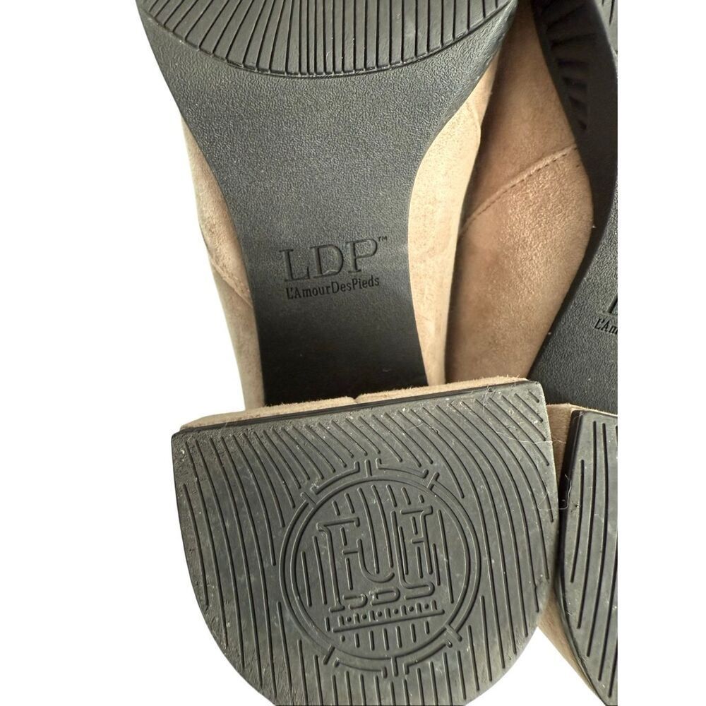 LDP L'Amour Des Pieds Womens Taupe Lanelle Suede Block Heel Ankle Boots Size 9M - Picture 11 of 15